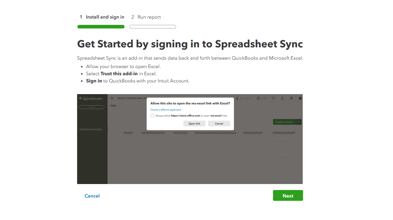 select your CSV/XLSX file in quickbooks online